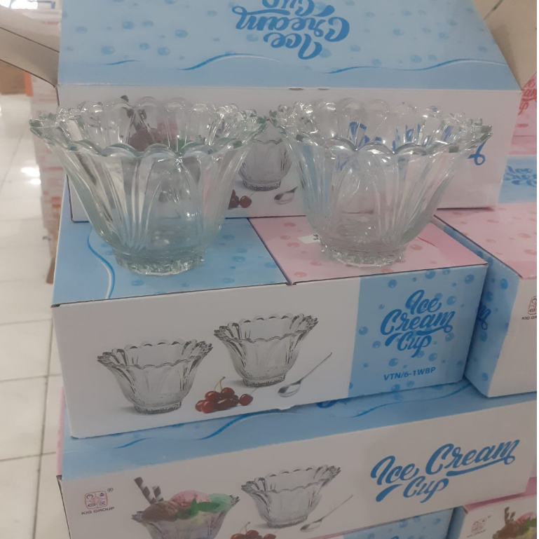 Ice Cream Cup 6Pcs (VTN-6) / Ice Krim Cup / Cup Ice Cream / Gelas Ice Cream 1 Lusin / Gelas Es Krim 
