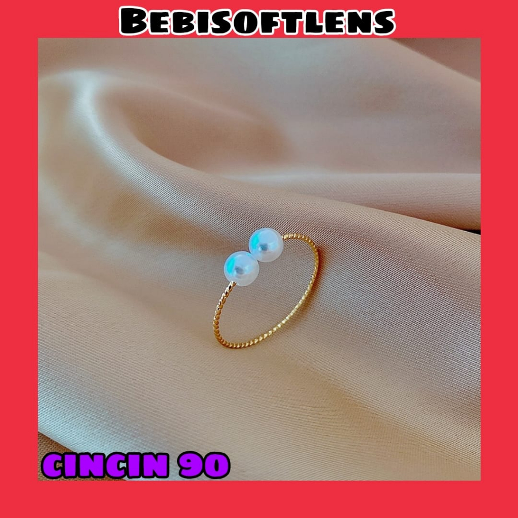 Cincin 90 &amp; Cincin 91 Fashion wanita Cincin Unik Lucu Keren Elegant Minimalis Bisa diatur sizenya / BB