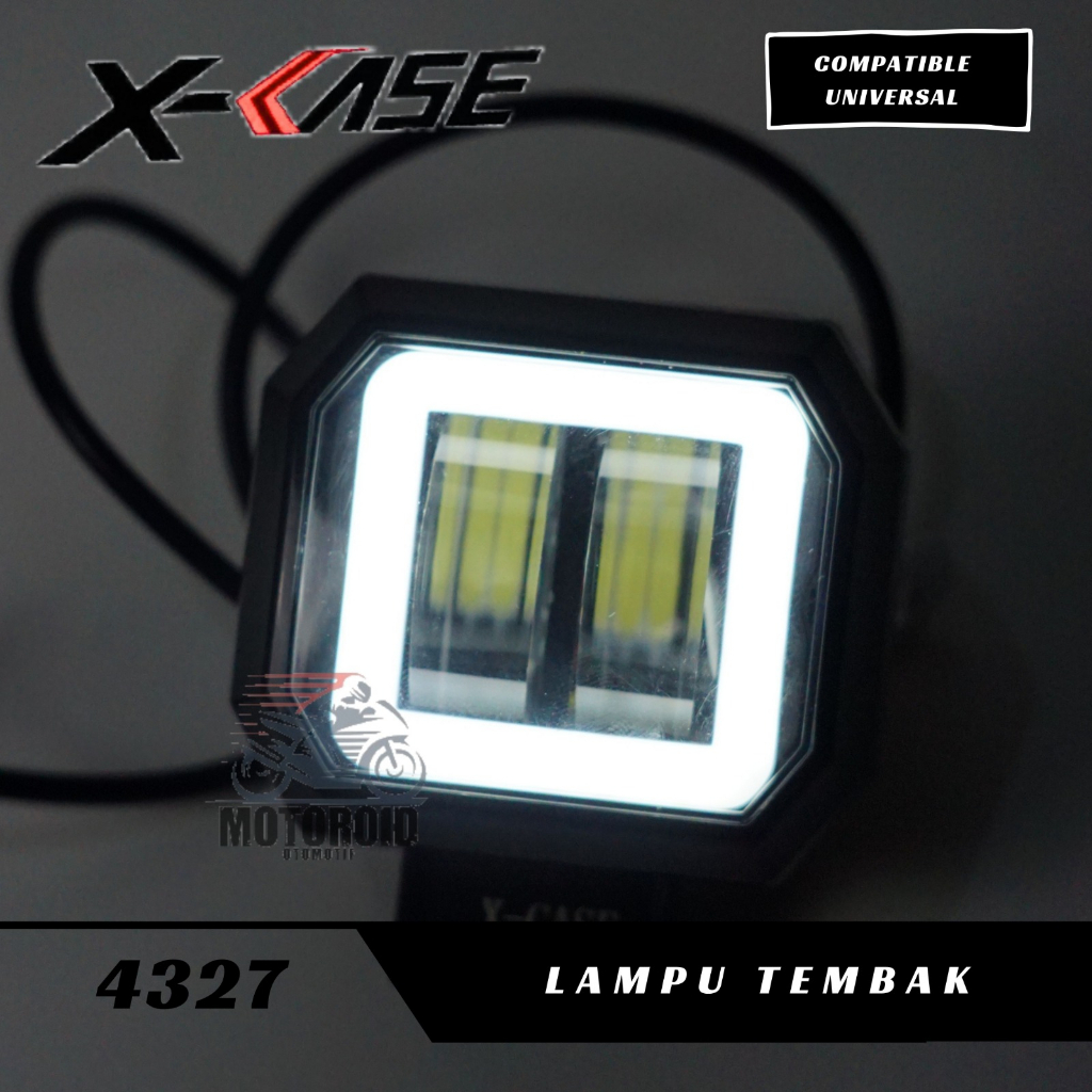 LAMPU TEMBAK DAYMAKER MINI 2 MATA LED OWL DAYMAKER MODEL KOTAK WATERPROOF UNIVERSAL