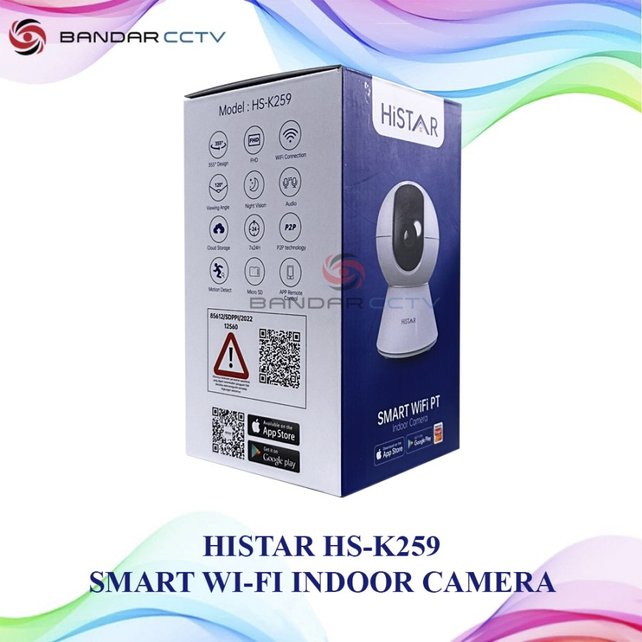 HISTAR K259 SMART WI-FI INDOOR CAMERA 2MP