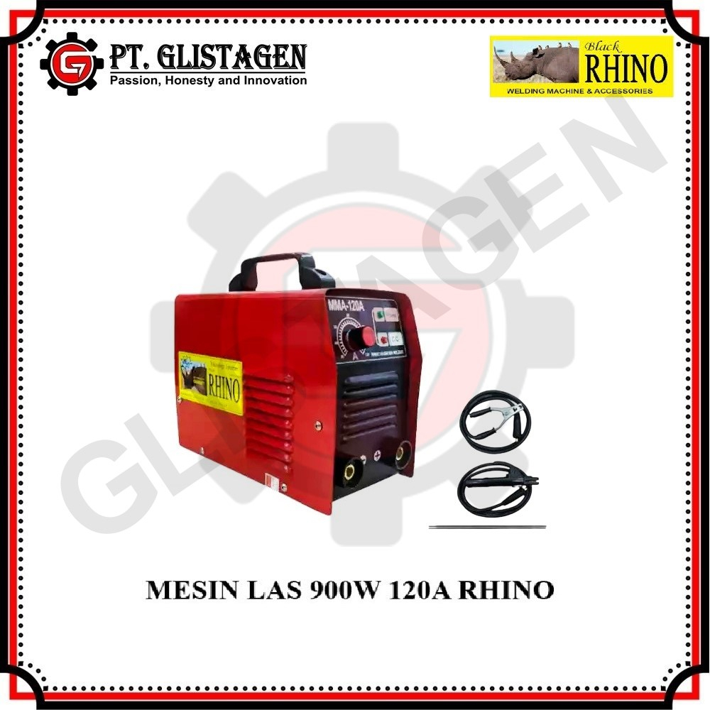 RHINO 120A 900w Red Mesin Las Travo Las Trafo Las Listrik Inverter Rhino 120A 900 watt