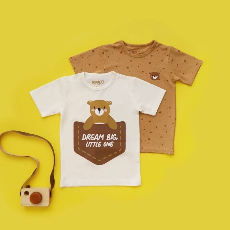 Baju Anak 2pcs TENCEL™ T-Shirt Holiday Package Emico x Nine Months Later