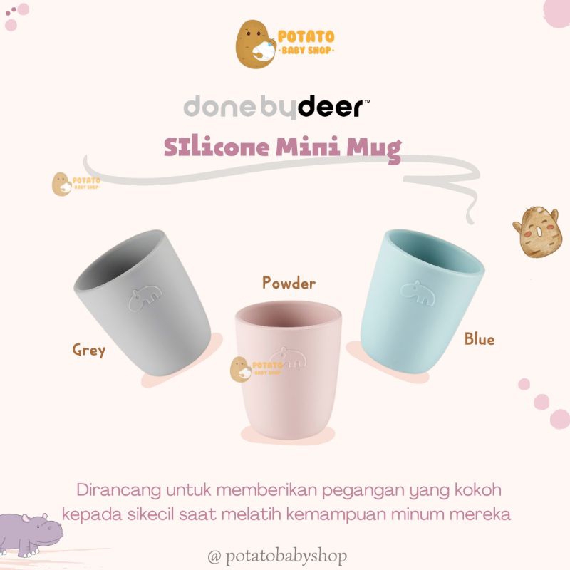 Done By Deer Silicone Mini Mug - Cangkir Minum Anak