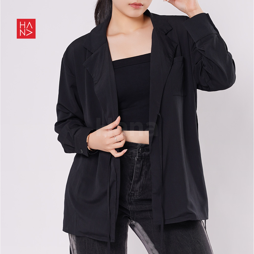 Hana Fashion - Yejin Blouse Blazer / Outer Cardigan Wanita Korea - JK065