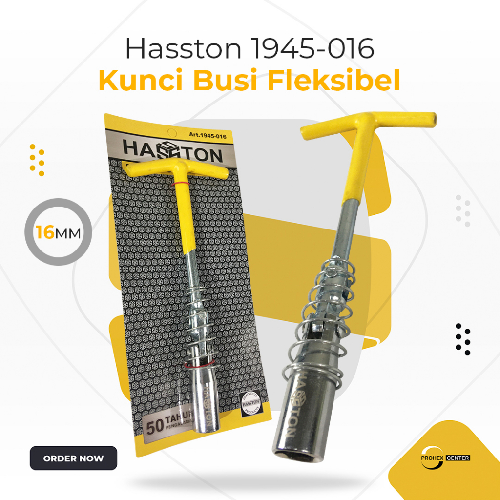 KUNCI BUSI FLEKSIBEL Sok Motor Spark Plug 16mm 21mm 16 21 mm - HASSTON PROHEX