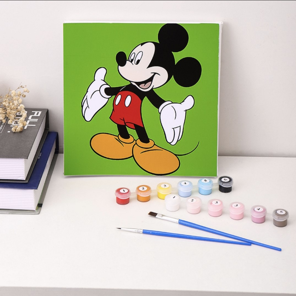 

Paint By Number Kit 20X20cm Dengan Bingkai Kayu DIY Oil Painting Kit Lukisan