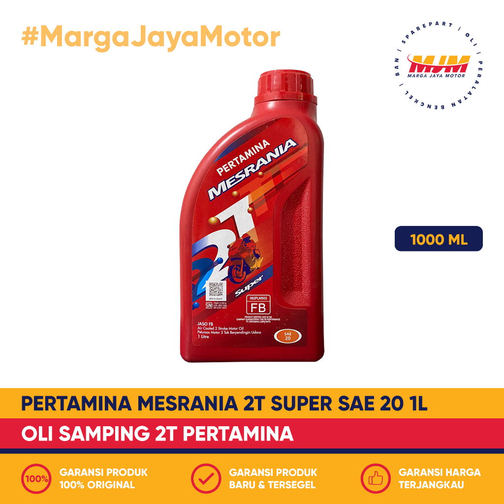 Mesrania 2T Super 1000ml Oli Samping Pertamina 1L