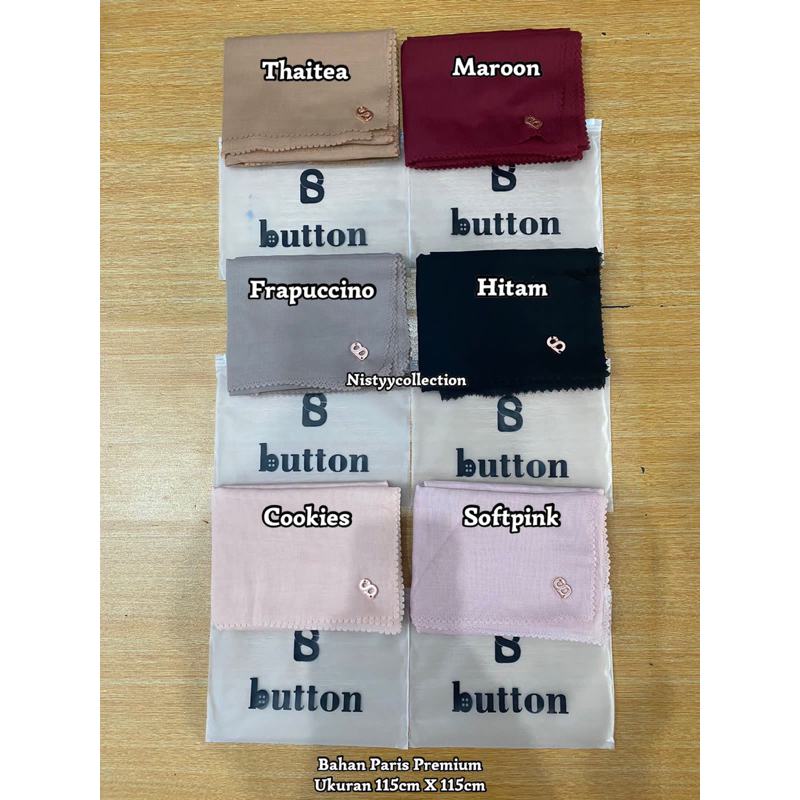 jilbab paris premium button KW/replika mirip ori