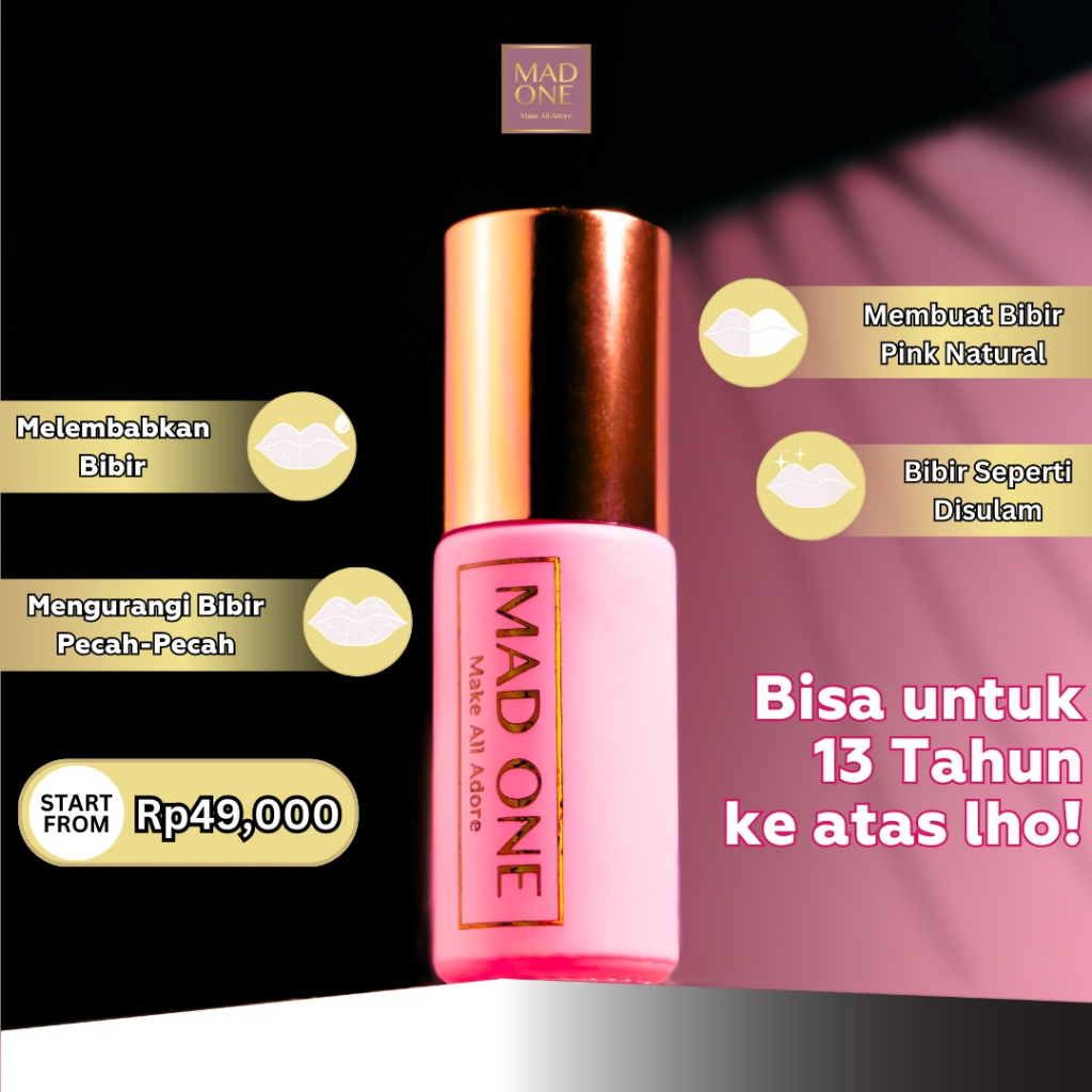 [Pasti dapat Emas] Lip Serum mencerahkan bibir | Aplikator roll on pertama