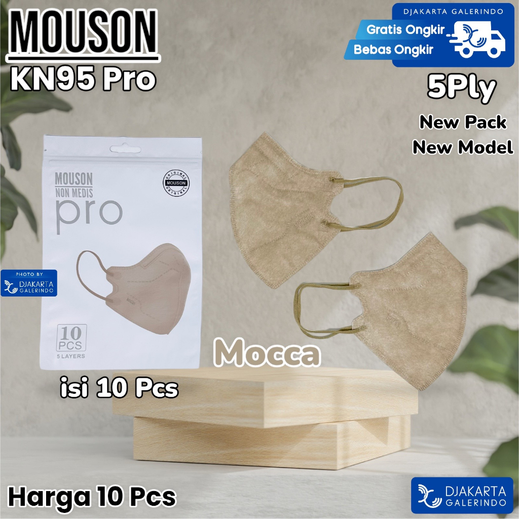 Masker Mouson KN95 Pro 5Ply Original isi 10Pcs