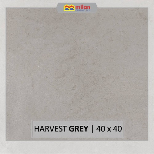 KERAMIK LANTAI MILAN 40X40 HARVEST GREY BROWN DECO MATT