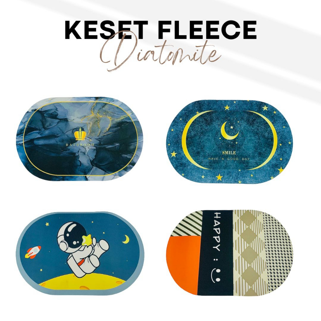 RC KESET ANTI SELIP MOTIF MINIMALIS FLEECE