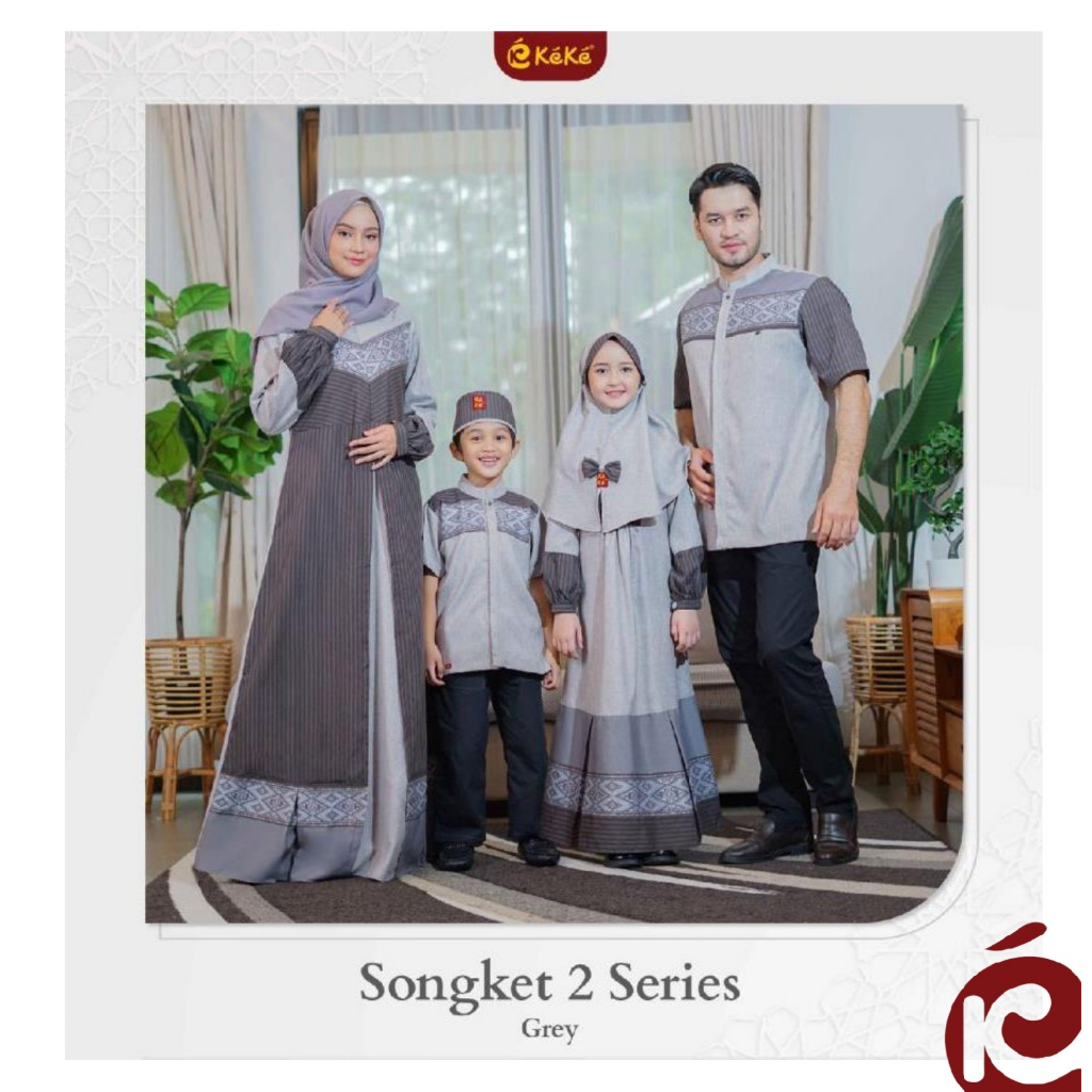 [FAMILY COUPLE] BAJU GAMIS DAN KOKO COUPLE KELUARGA LEBARAN TERBARU KEKE // SONGKET SERIES // SARIMB