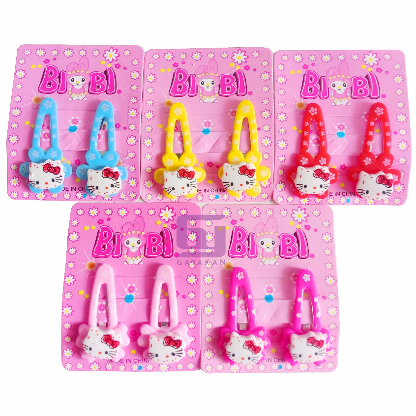 Isi 10 pcs Jepit Jepitan Rambut Pin Clip seri Bunga Warna