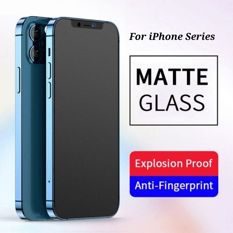 Matte Glass 9H Full Layar Iphone X Iphone Xs Iphone Xr Iphone Xs Max Iphone 11 Iphone 11 Pro Iphone 11 Pro Max Tg Tempered Glass Anti Minyak Anti Gores Full Layar