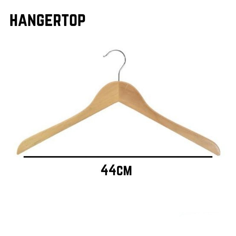 HANGER KAYU DEWASA  SUPER TEBAL | HANGER GANTUNGAN BAJU  (WOOD )