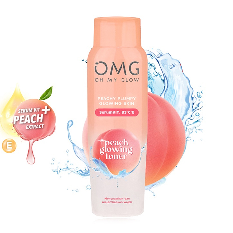 [100ML | TONER | BPOM] OMG OH MY GLOW Peach Glowing Toner - 100 ml_Cerianti