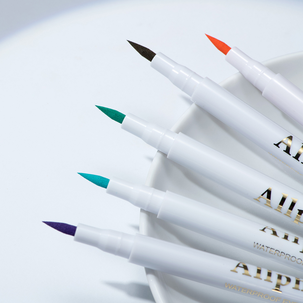 【Baru】ALLPHV 12PCS Colorful liquid Eyeliner putih Long Wear Matte Eye Liner Makeup Cosmetics