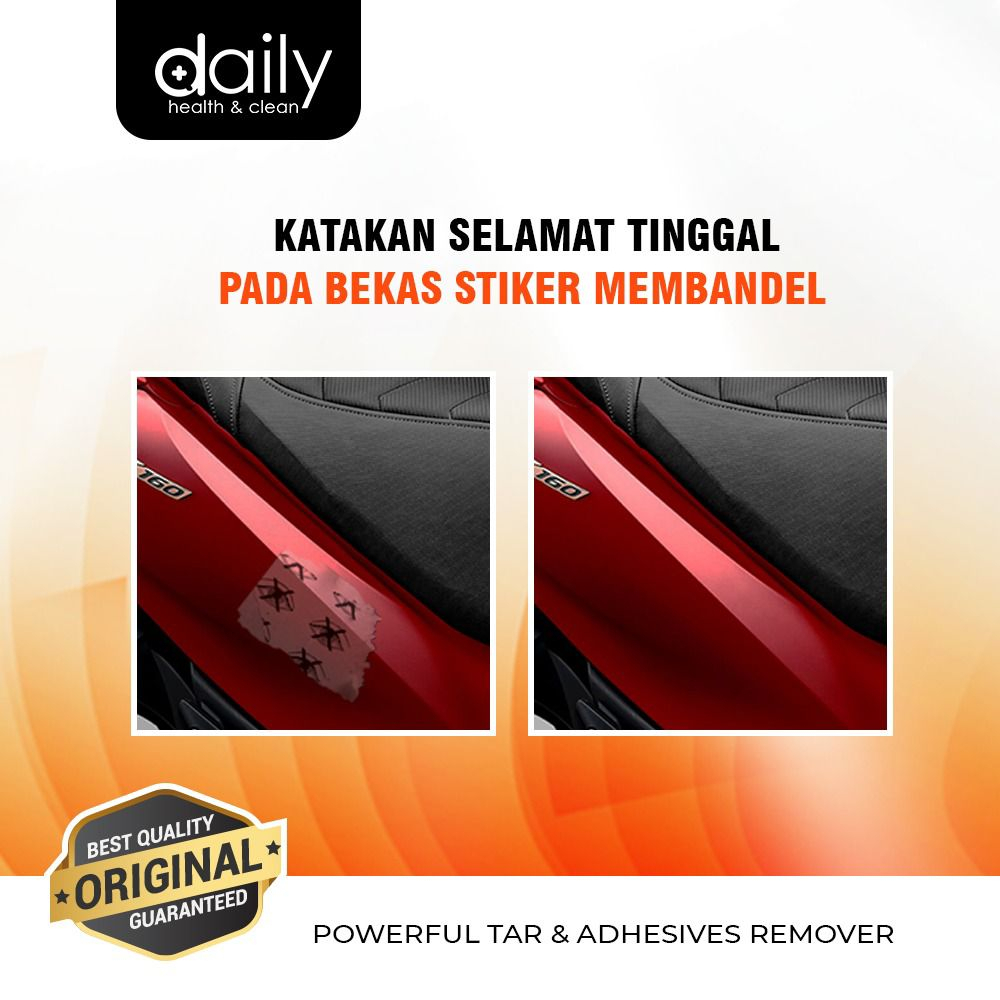 DAILY MAGIC TAR CLEANER PEMBERSIH PENGHILANG BEKAS STICKER BODY MOBIL MOTOR