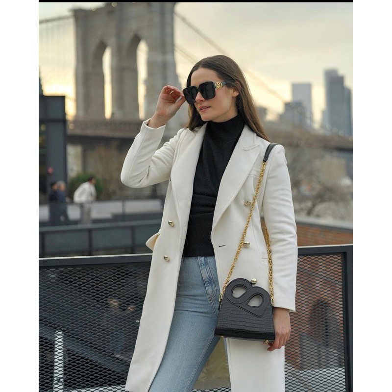 HOLD ME BAG MEDIUM BLACK BUTTONSCARVES ORIGINAL READY