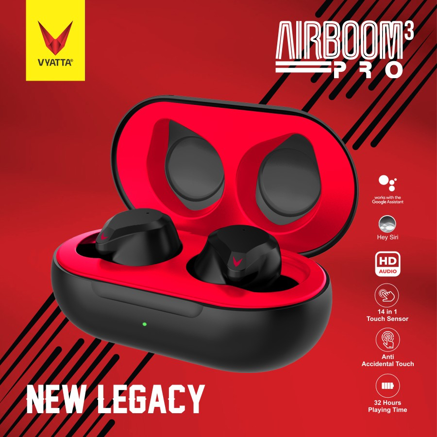 VYATTA Airboom Pro Headset Earphone TWS Bluetooth