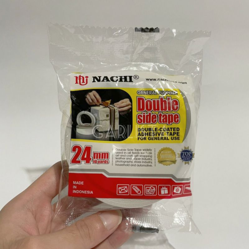 

Isolasi Bolak Balik Double Tape Nachi 24mm 1 Inch