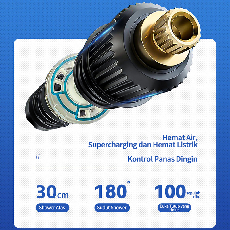Shower Kamar Mandi 4 Dalam 1 Set Shower / Sprayer Panas Dan Dingin Set Kamar Mandi Besi Tahan / Shower Kamar Mandi Set Dengan Faucet