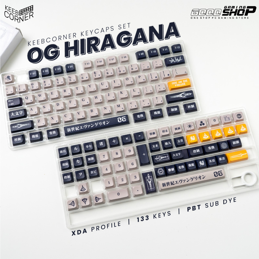 KC Keycaps OG Hiragana XDA 133 Keys