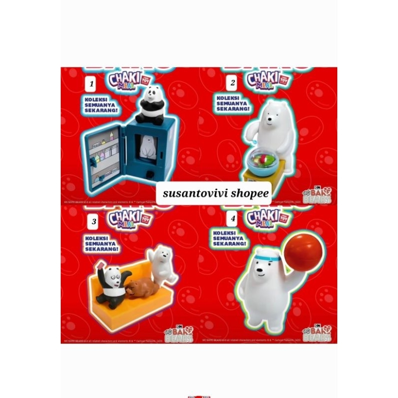 Chaki Kids Meal KFC We Bare Bears