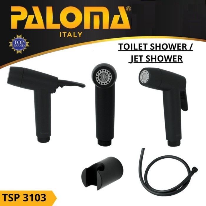 Paloma Toilet Shower Jet Washer Bidet Cebok Kloset Closet WC TSP 3103 Matt Black Hitam