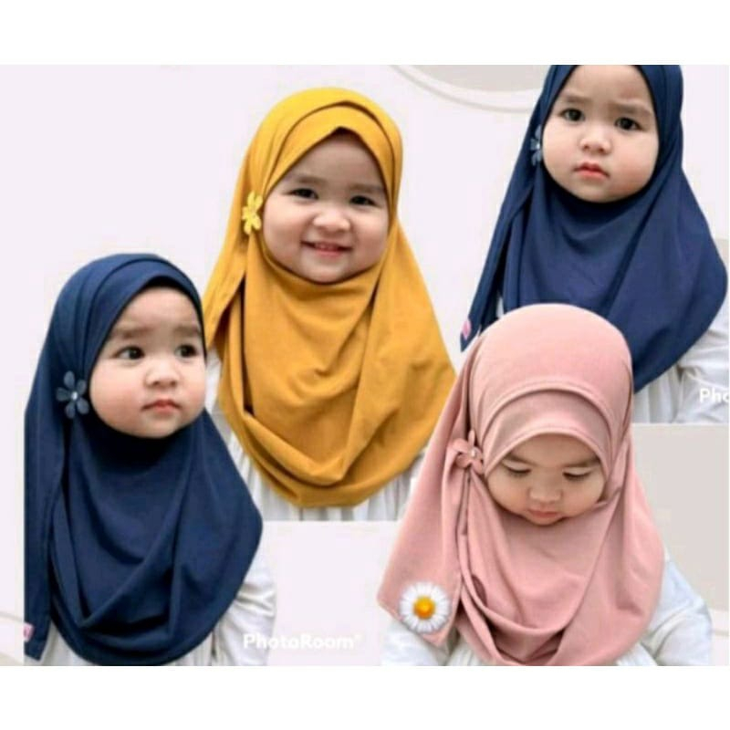 Pashmina Instan Sakura Anak / Jilbab Instan Anak Bahan Jersey / Hijab Instan Anak Terbaru / Jilbab Anak Terbaru Kekinian