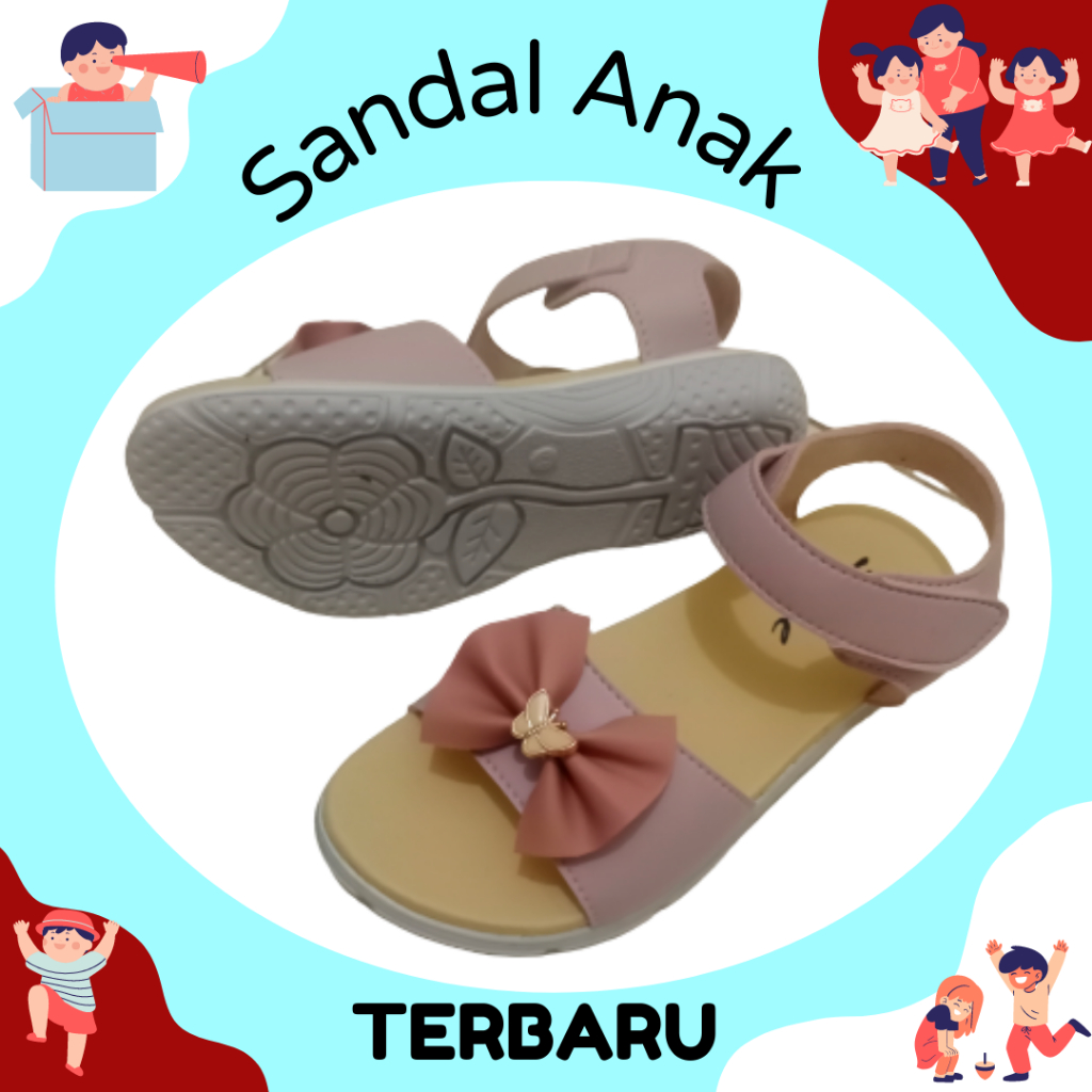 Sandal anak Perempuan Model Terbaru Size 31-35