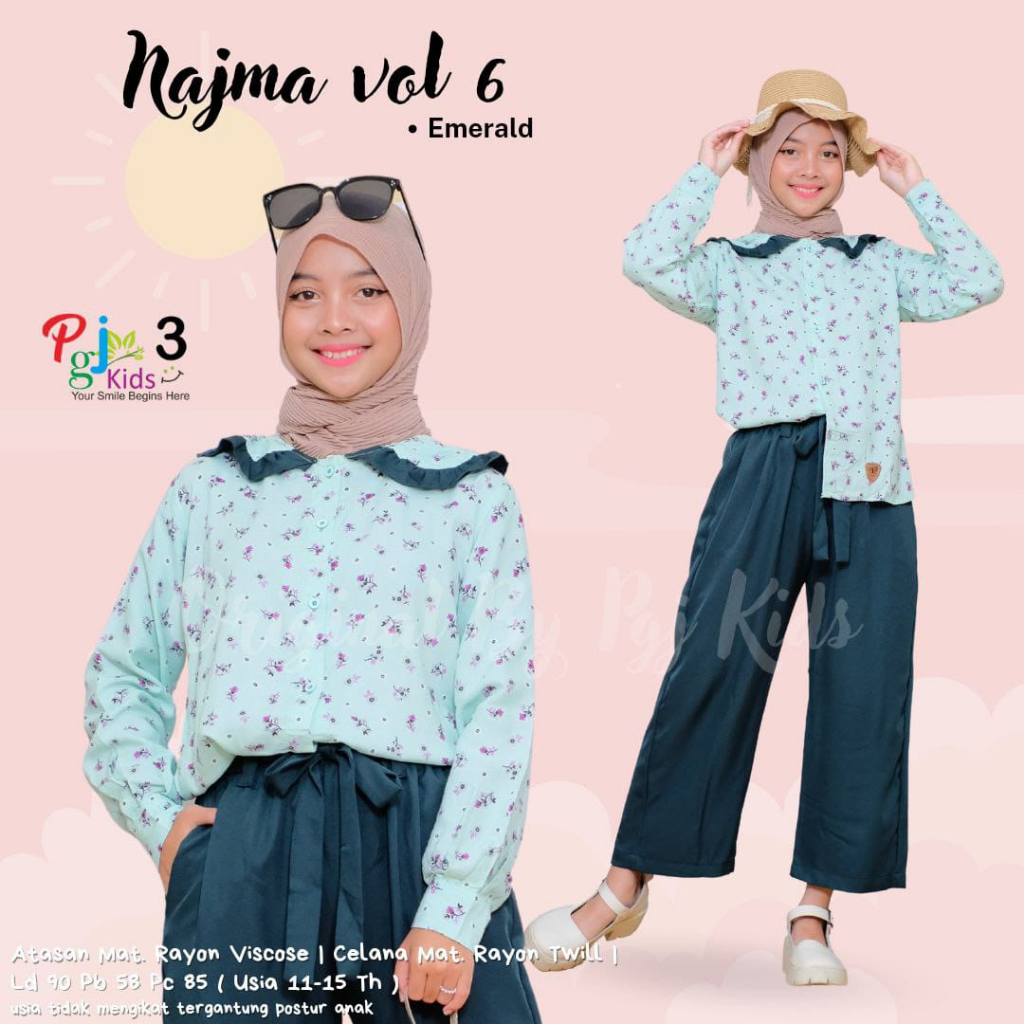 Baju Anak Remaja Tanggung Perempuan Setelan Kulot Anak Set Teen Terbaru