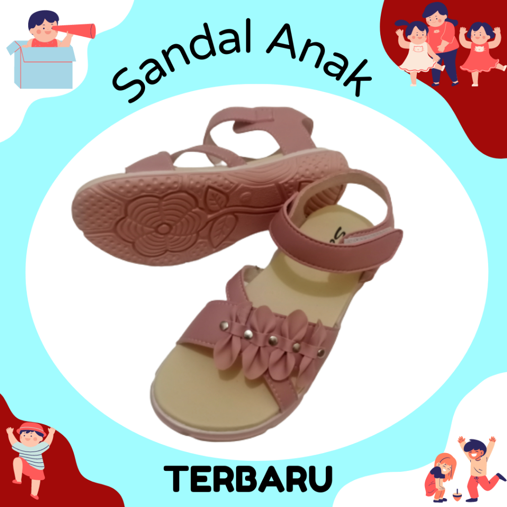 Sandal anak Perempuan Model Terbaru Size 31-35