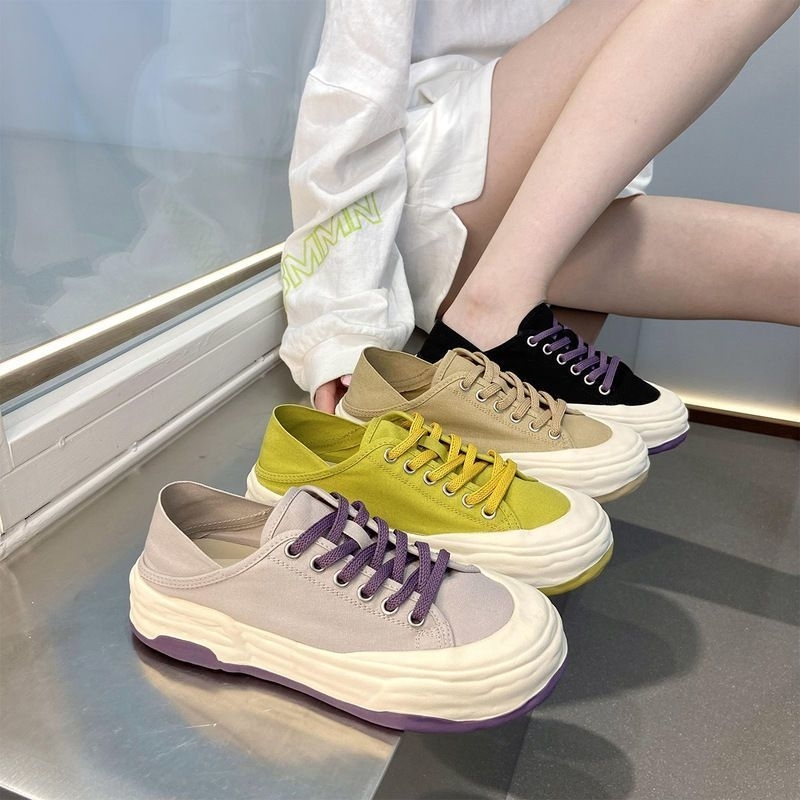 [COZY] Yoora Sepatu Sneakers Tali Fashion Wanita Import