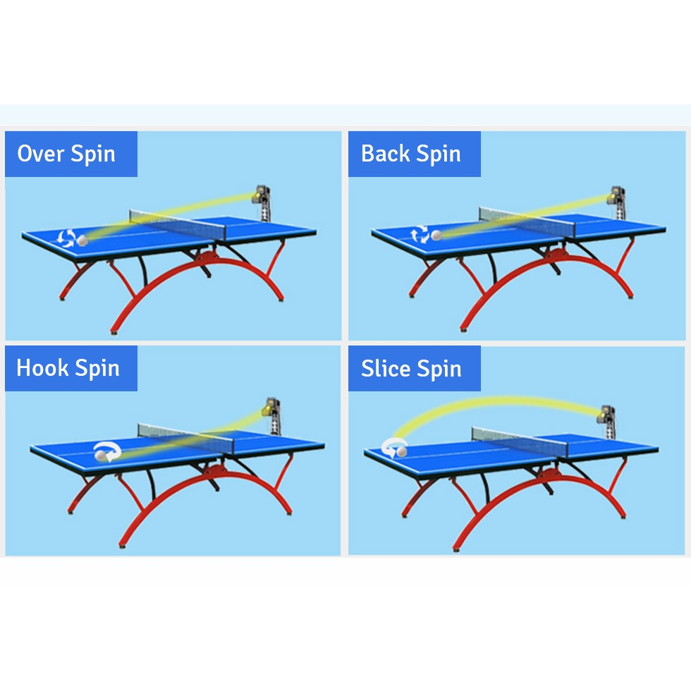 HUIPANG H600-PRO - Table Tennis Training Robot Machine Wireless Remote - Mesin Pelontar Bola Pingpong Otomatis