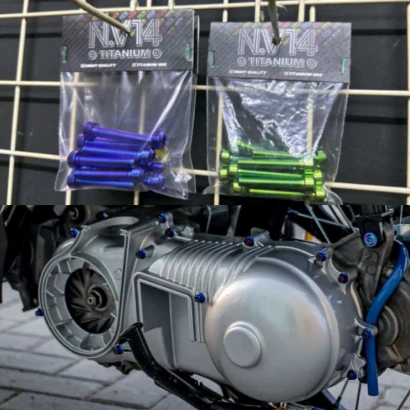 Baut titanium Blok CVT NMAX AEROX LEXI