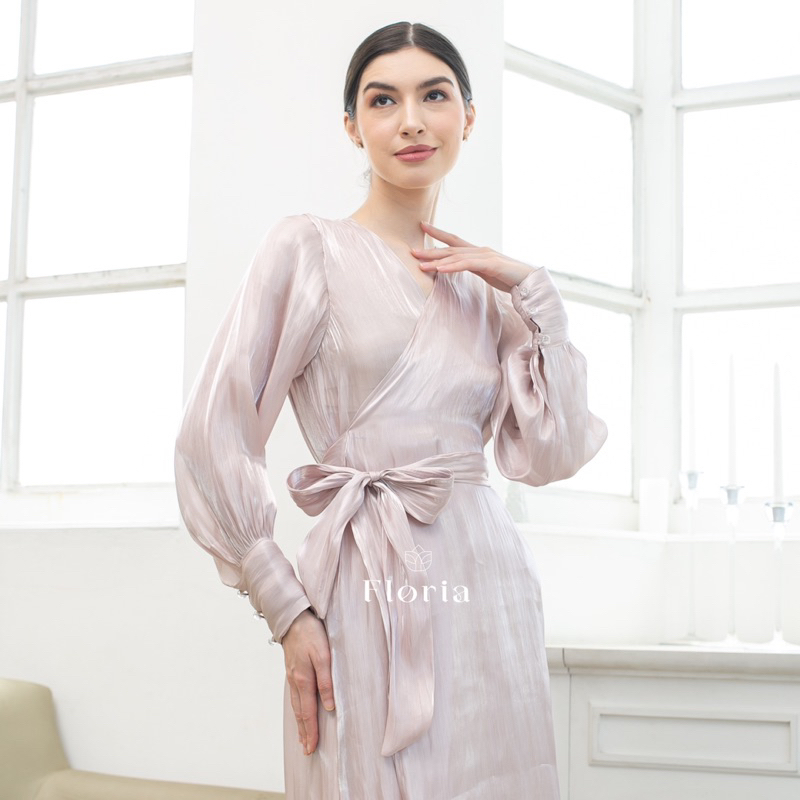 (NEW) Martha Shimmer Dress Luxurious Raya