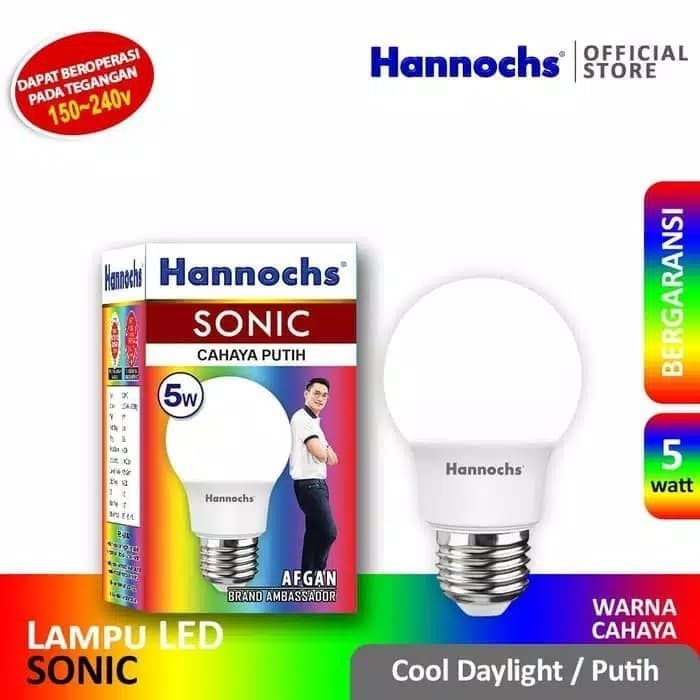 Lampu Led Hannochs Sonic 5 Watt Cahaya Putih