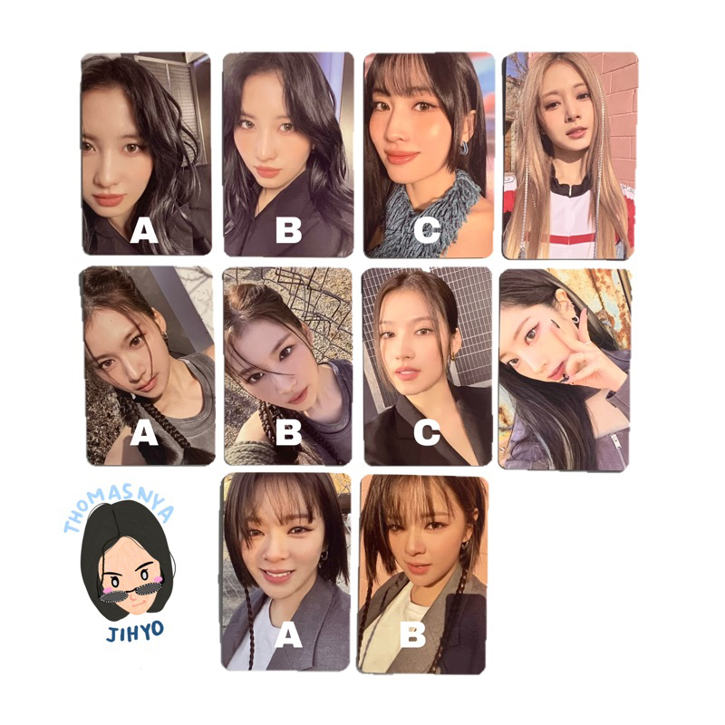 TWICE NAYEON JEONGYEON MOMO SANA JIHYO MINA DAHYUN CHAEYOUNG TZUYU READY TO BE ALBUM PHOTOCARD