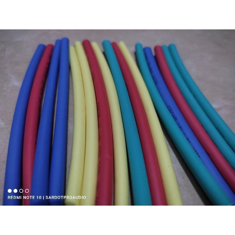HEATSRINK Selang bakar 4mm warna warni