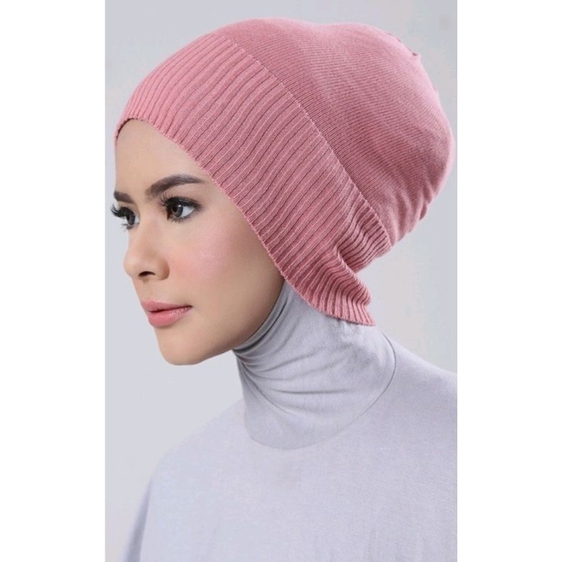 ciput rajut premium polos Jumbo/ dalaman hijab rajut premium / ciput rajut full
