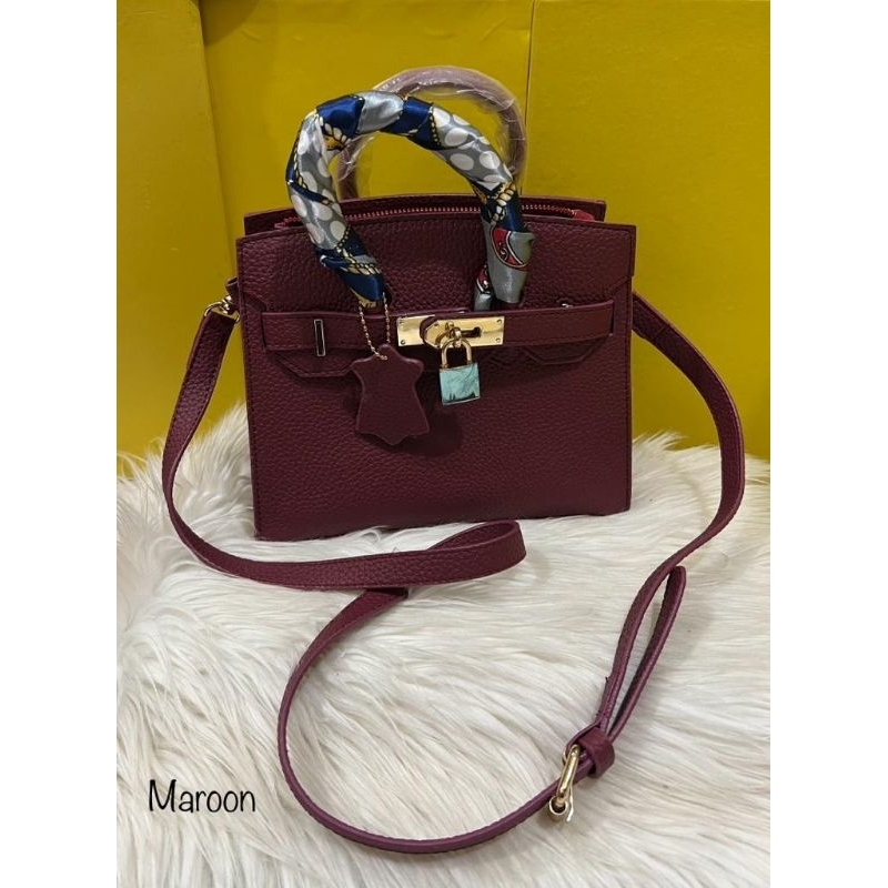 SlingBag Wanita Fashion /Tas Tenteng Wanita Bahan Kulit Jeruk/Tas Wanita ABIEGO Keren