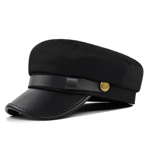 Topi Pria terbaru- Sailorman Army-Topi Pelaut- Leather Cap- Cadet Military-topi Ariel-Korean style.