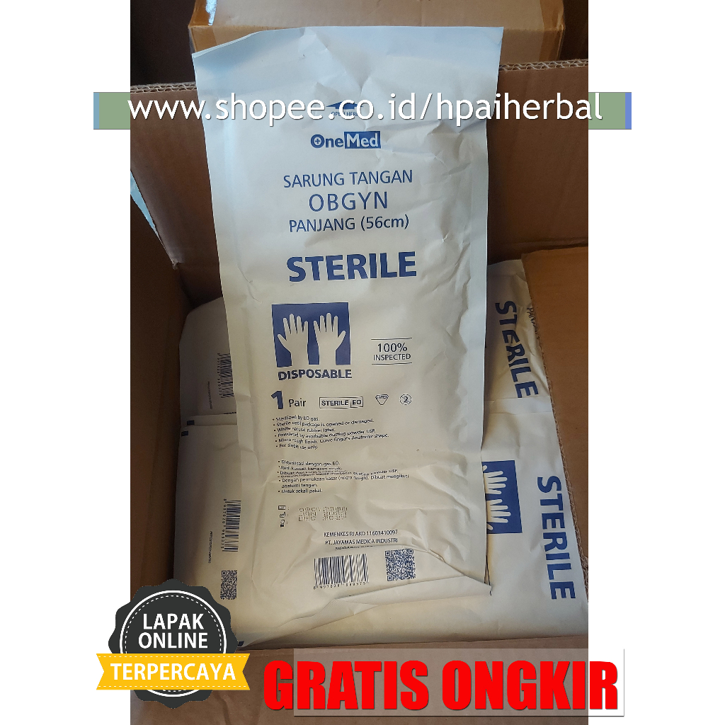 Sarung Tangan Obgyn Steril Bidan / Handscoon obgyn Panjang