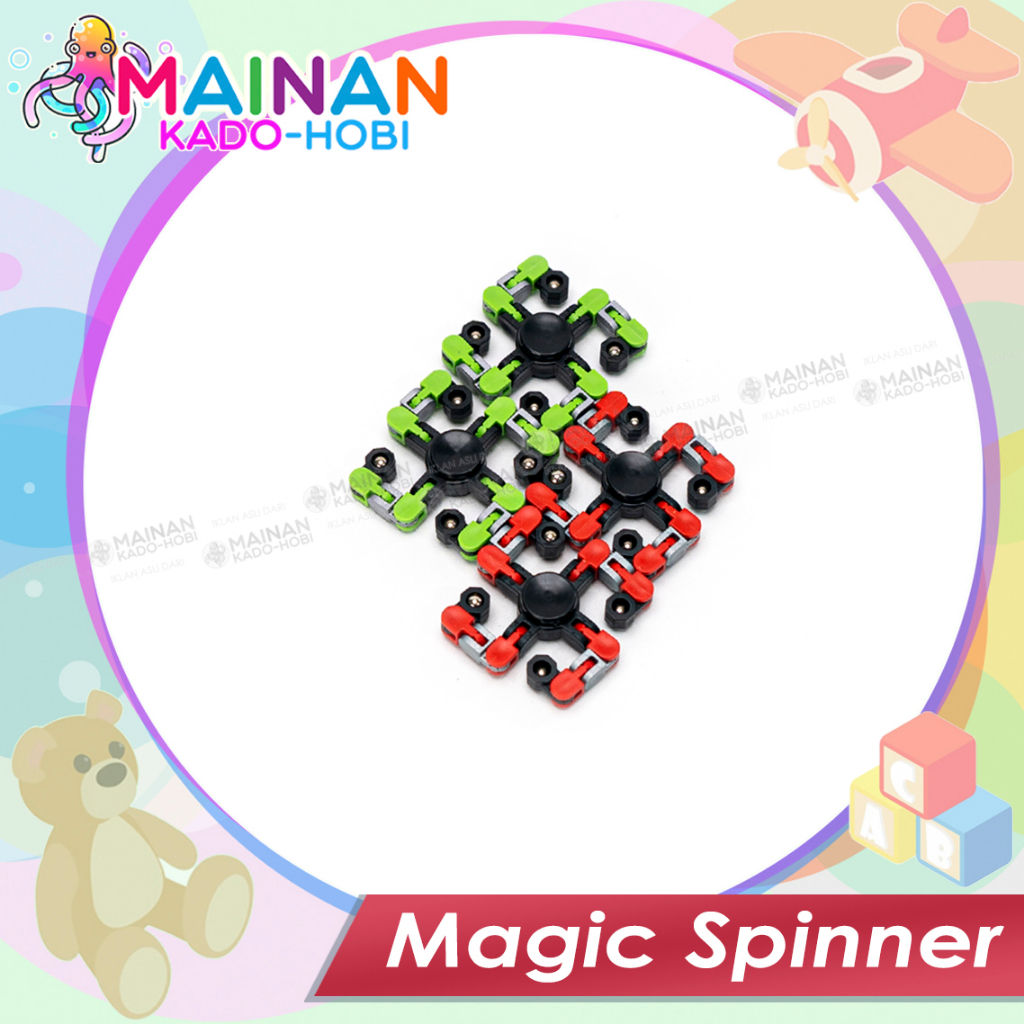 MAINAN ANAK EDUKASI PUTAR GANGSING SPINNER FIDGET ROBOT