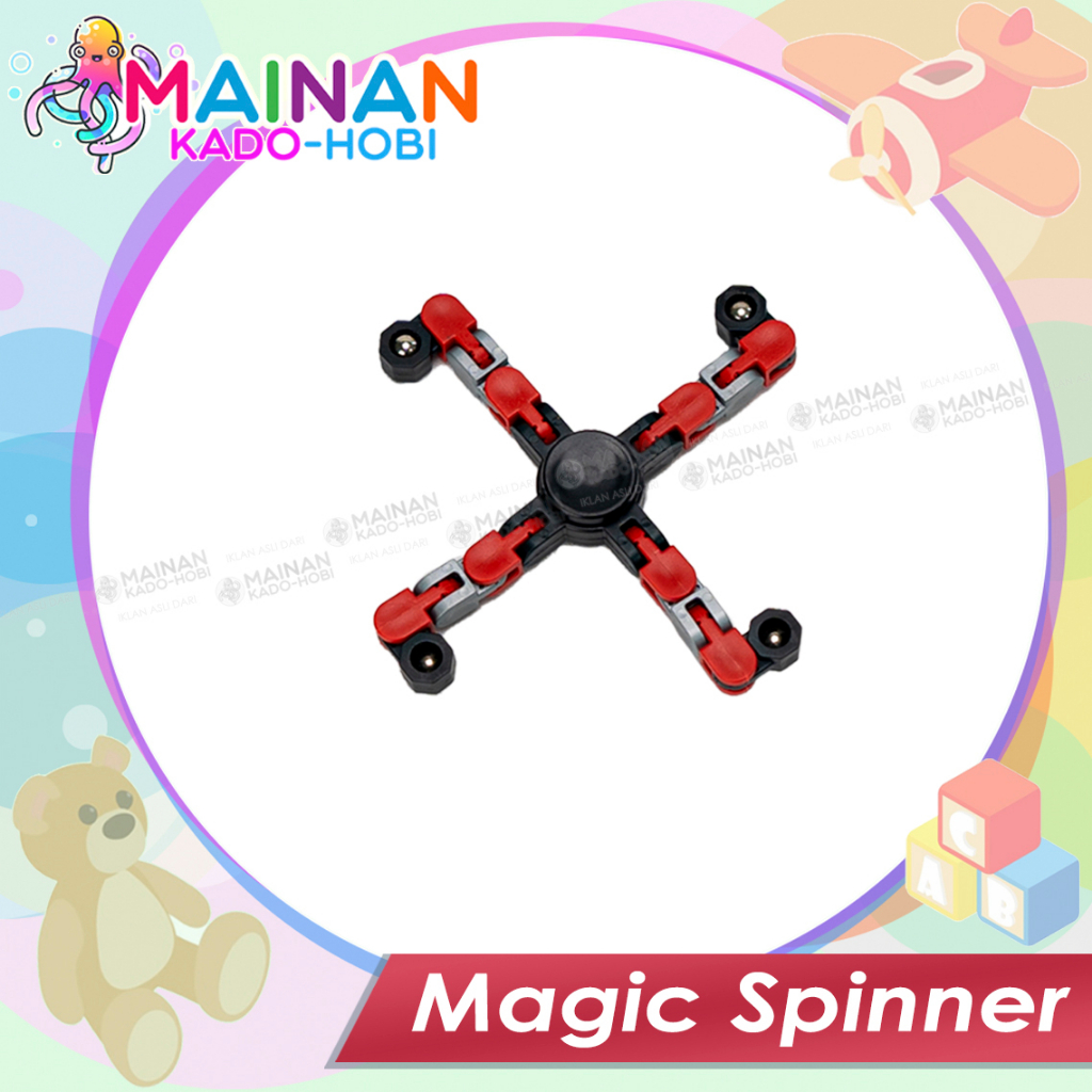 MAINAN ANAK EDUKASI PUTAR GANGSING SPINNER FIDGET ROBOT