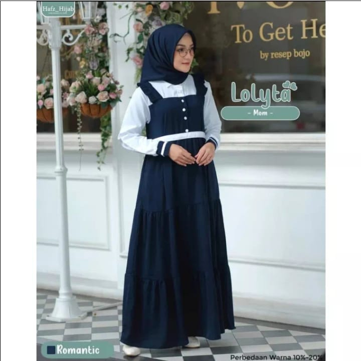 Gamis Livi Dress Wanita Dewasa Dress Korean/Gamis Zahina Terbaru Motif Kekinian Bayar Di Timpat