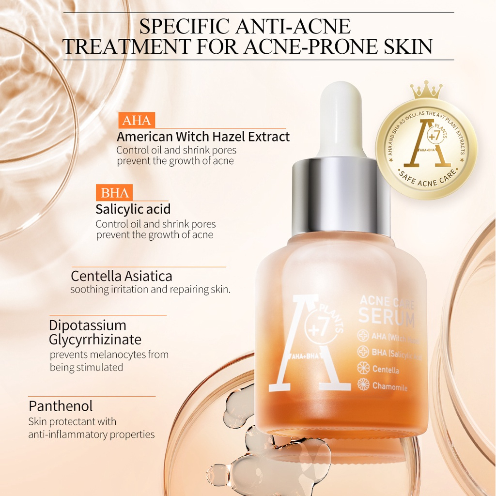 Premiere Beaute Acne Care Serum 30ml Salicylic acid BHA AHA Centella Acne spot removal acnes Glow series
