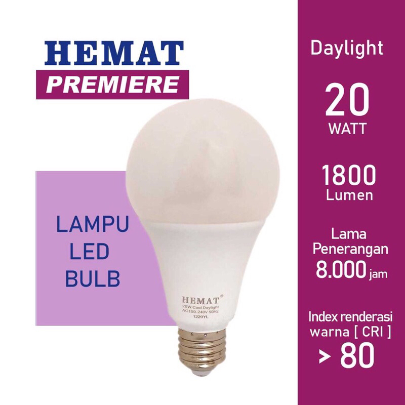 Lampu LED Hemat Premier 20 W